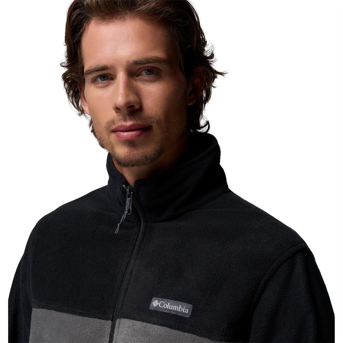 Black - Side - Columbia Mens 2.0 Mountain Full Zip Fleece Jacket