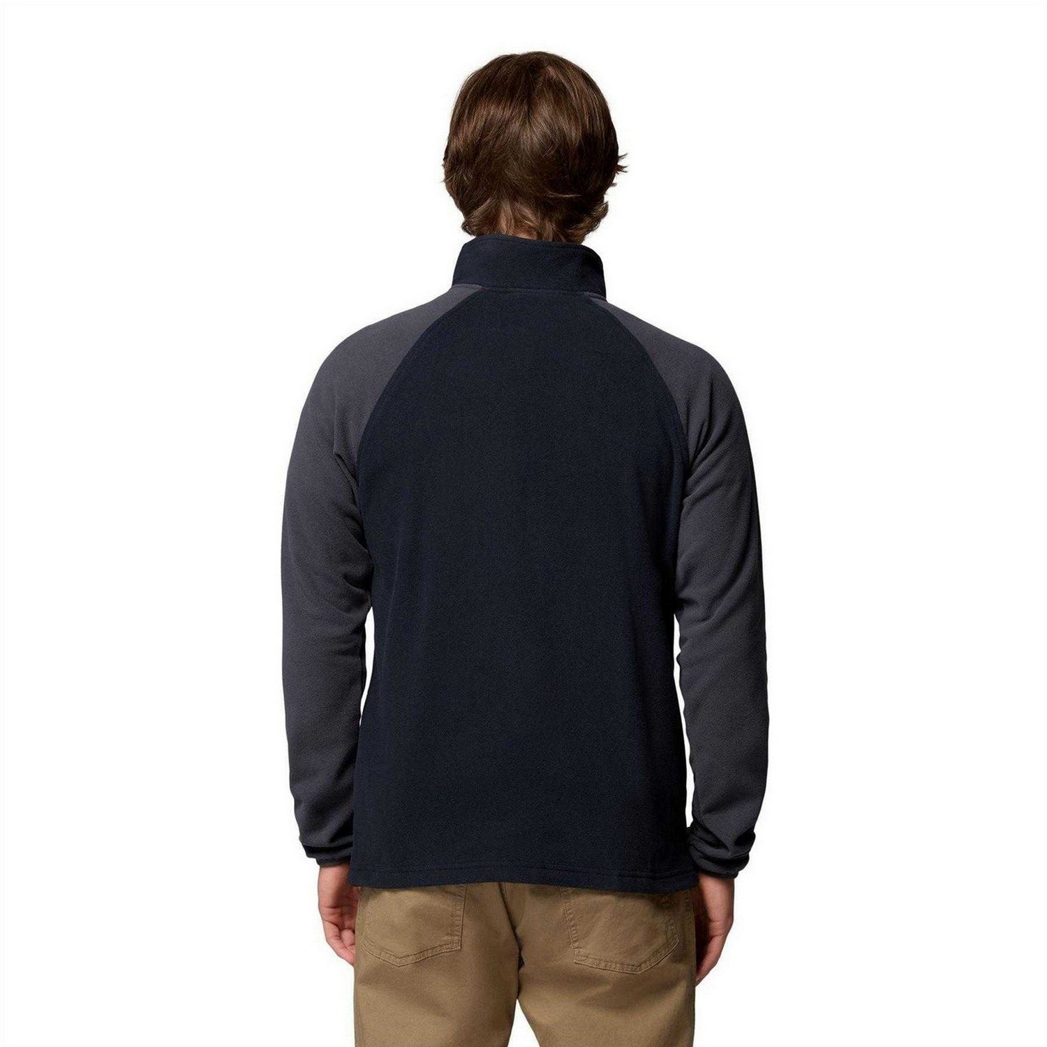 Shark Grey-Black - Back - Columbia Mens Valley Fleece Jacket