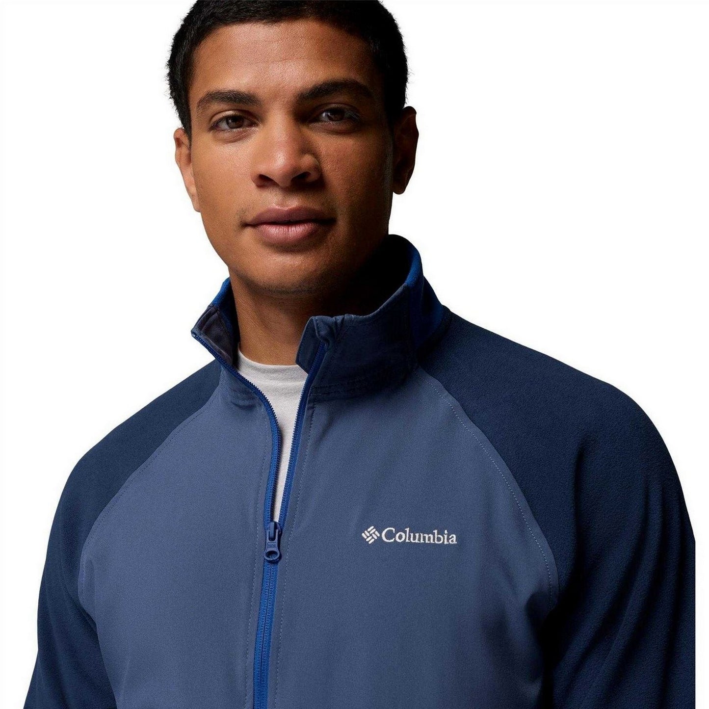 Mountain Blue - Side - Columbia Mens Valley Fleece Jacket