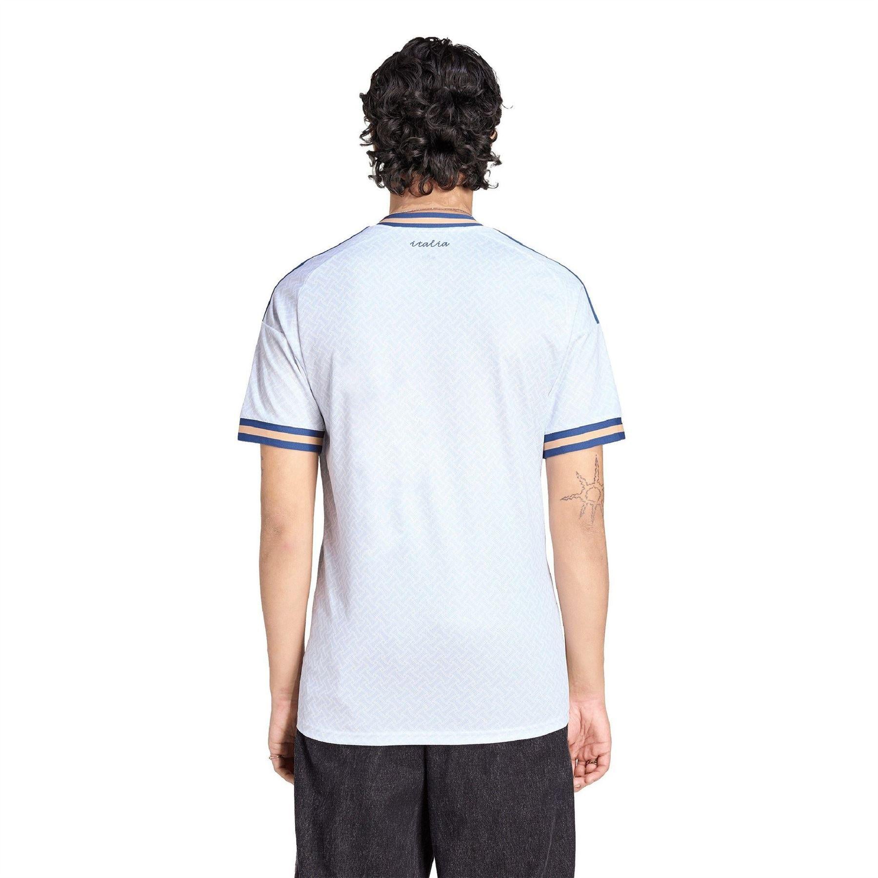 Blue-White - Pack Shot - Adidas Mens World Cup 2026 Italy Away Shirt