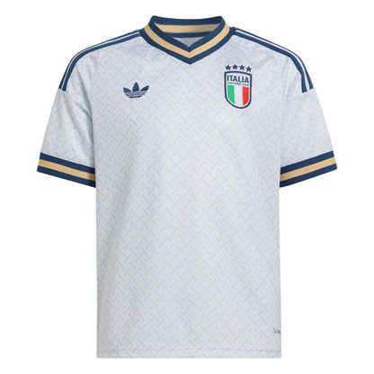 Blue-White - Front - Adidas Childrens-Kids World Cup 2026 Italy Away Shirt