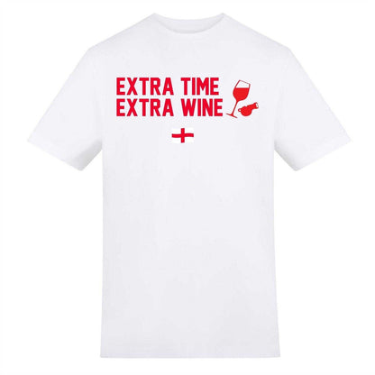 White - Front - AWD Womens-Ladies Extra Time Extra Wine T-Shirt