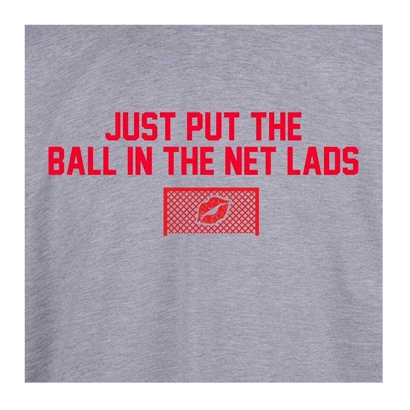 Grey - Side - AWD Mens In The Net Lads T-Shirt
