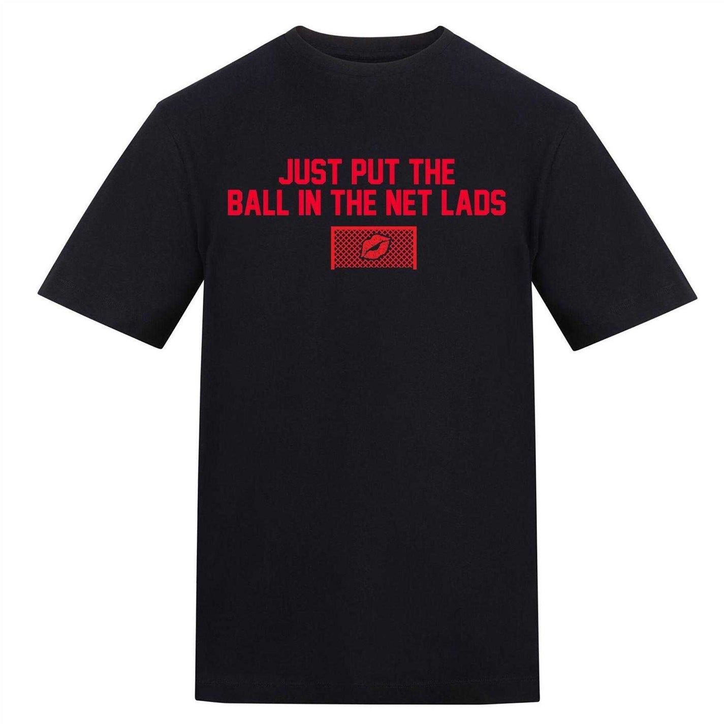 Black - Front - AWD Mens In The Net Lads T-Shirt