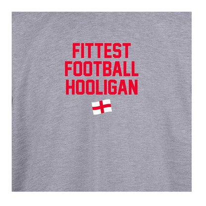 Grey - Side - AWD Mens Fittest Football Hooligan T-Shirt
