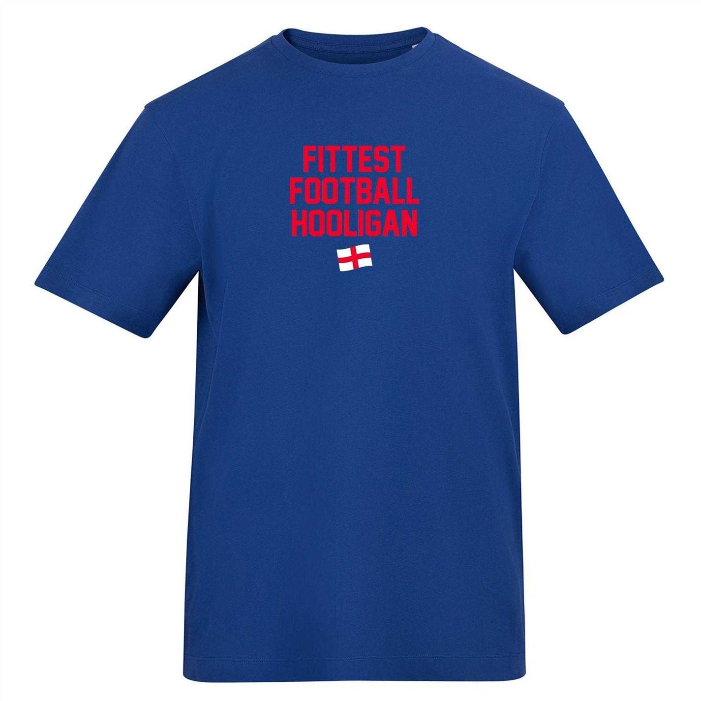 Blue - Front - AWD Mens Fittest Football Hooligan T-Shirt
