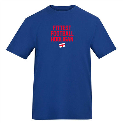 Blue - Front - AWD Mens Fittest Football Hooligan T-Shirt