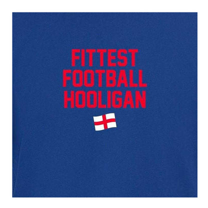 Blue - Side - AWD Mens Fittest Football Hooligan T-Shirt