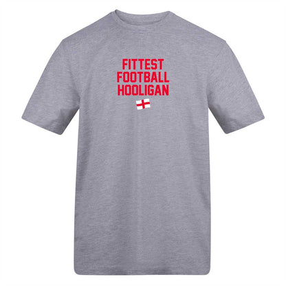 Grey - Front - AWD Mens Fittest Football Hooligan T-Shirt