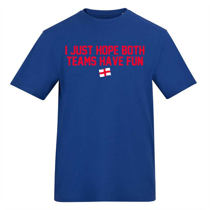 Blue - Front - AWD Mens I Just Hope Both Teams Have Fun T-Shirt