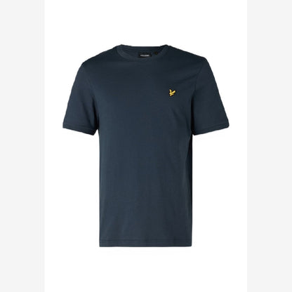 Black - Close up - Lyle & Scott Mens Ottoman Tipped T-Shirt