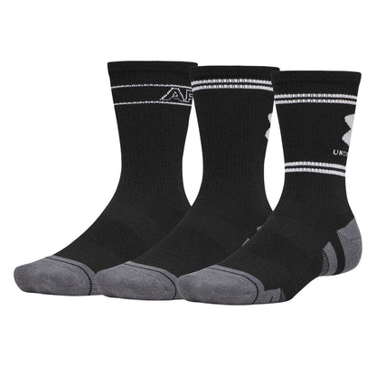 Black - Front - Under Armour Unisex Adult Performance Tech Crew Socks