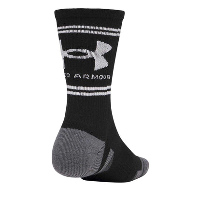 Black - Back - Under Armour Unisex Adult Performance Tech Crew Socks