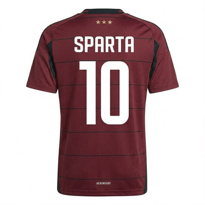 Red - Back - Adidas Childrens-Kids 2024-2025 AC Sparta Prague Football Shirt