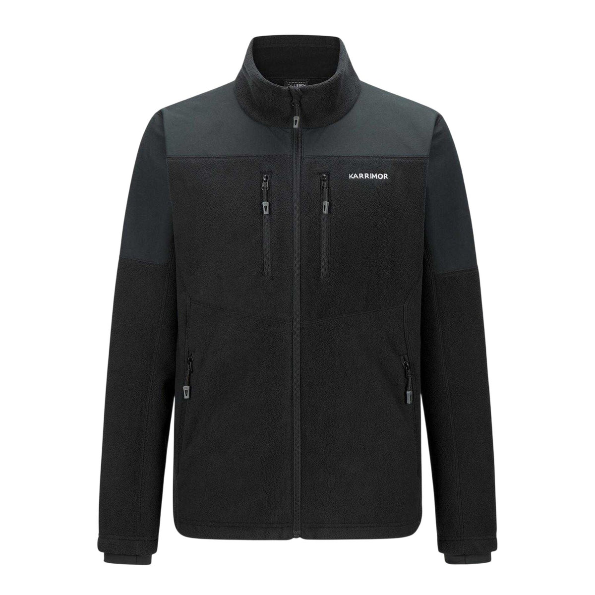 Black - Front - Karrimor Mens Fleece Windproof Fleece Jacket
