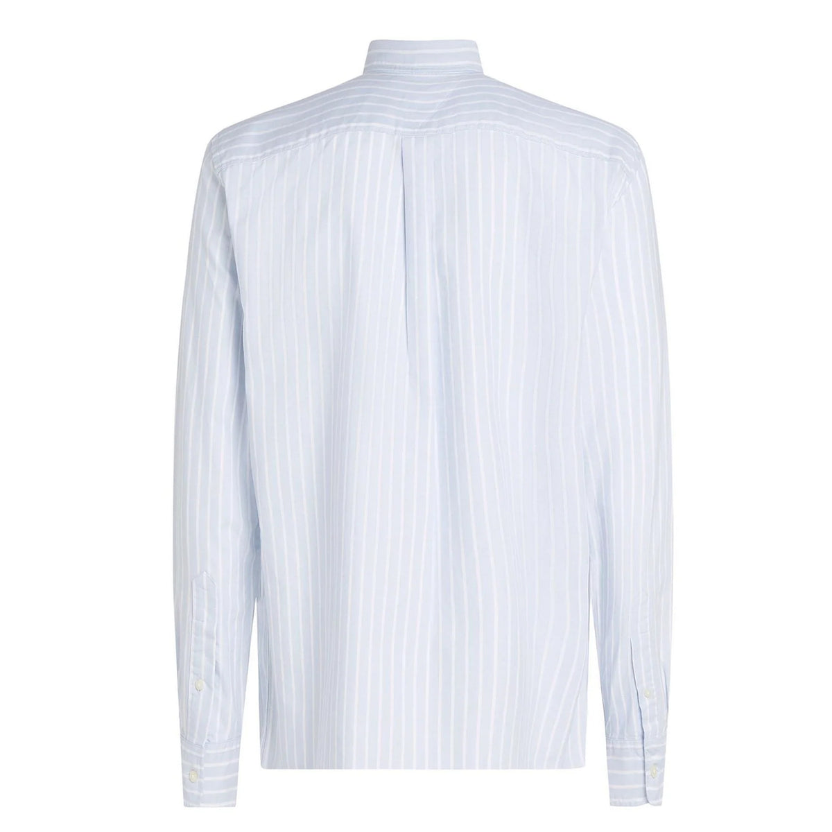 Breezy Blue-White - Back - Tommy Hilfiger Mens Striped Oxford Shirt