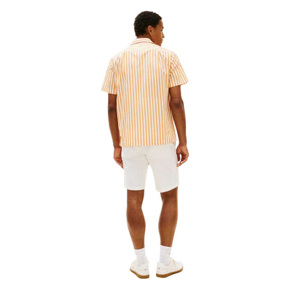 Orange - Back - Tommy Hilfiger Mens Striped Weave Shirt