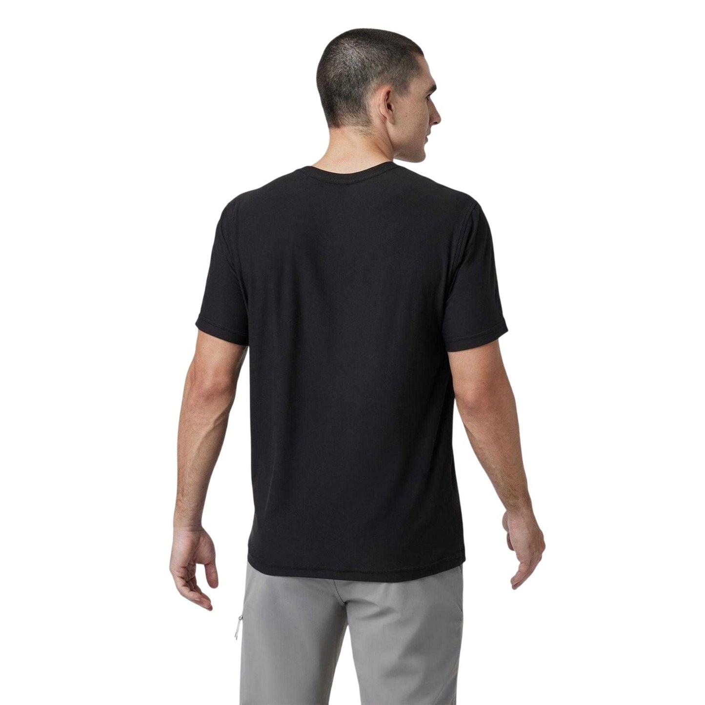 Black - Back - Vuori Mens Strato Logo Regular T-Shirt