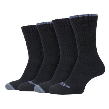 Black - Back - Jeep Mens Performance Boot Socks (Pack of 4)