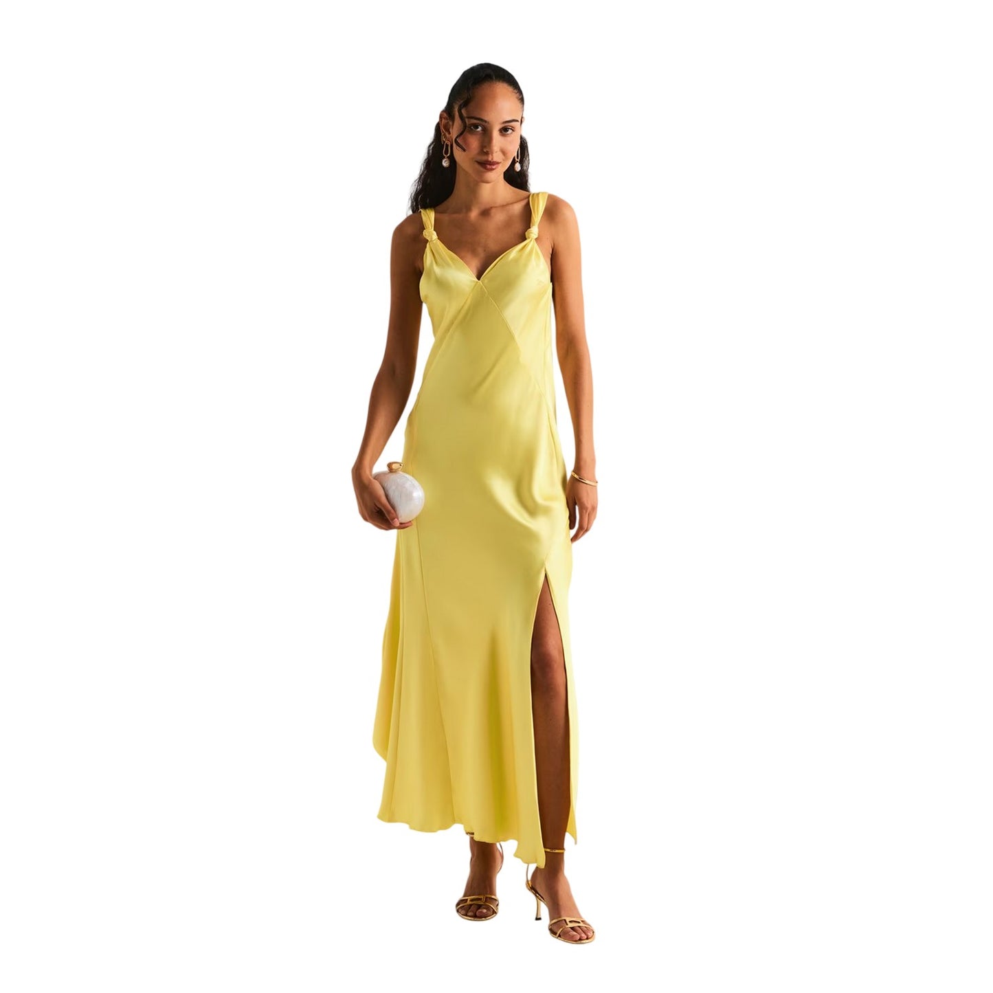 Lemon - Lifestyle - Never Fully Dressed Womens-Ladies Satin Maxi Dress