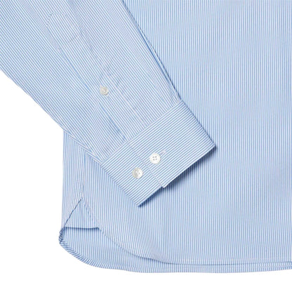 Light Blue - Side - Lacoste Mens Striped Slim Shirt