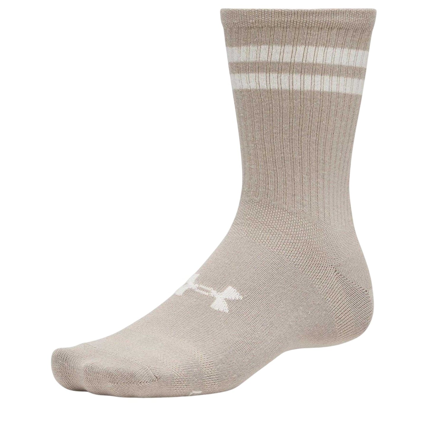 Multicoloured - Side - Under Armour Unisex Adult Essential Logo Crew Socks (Pack of 6)