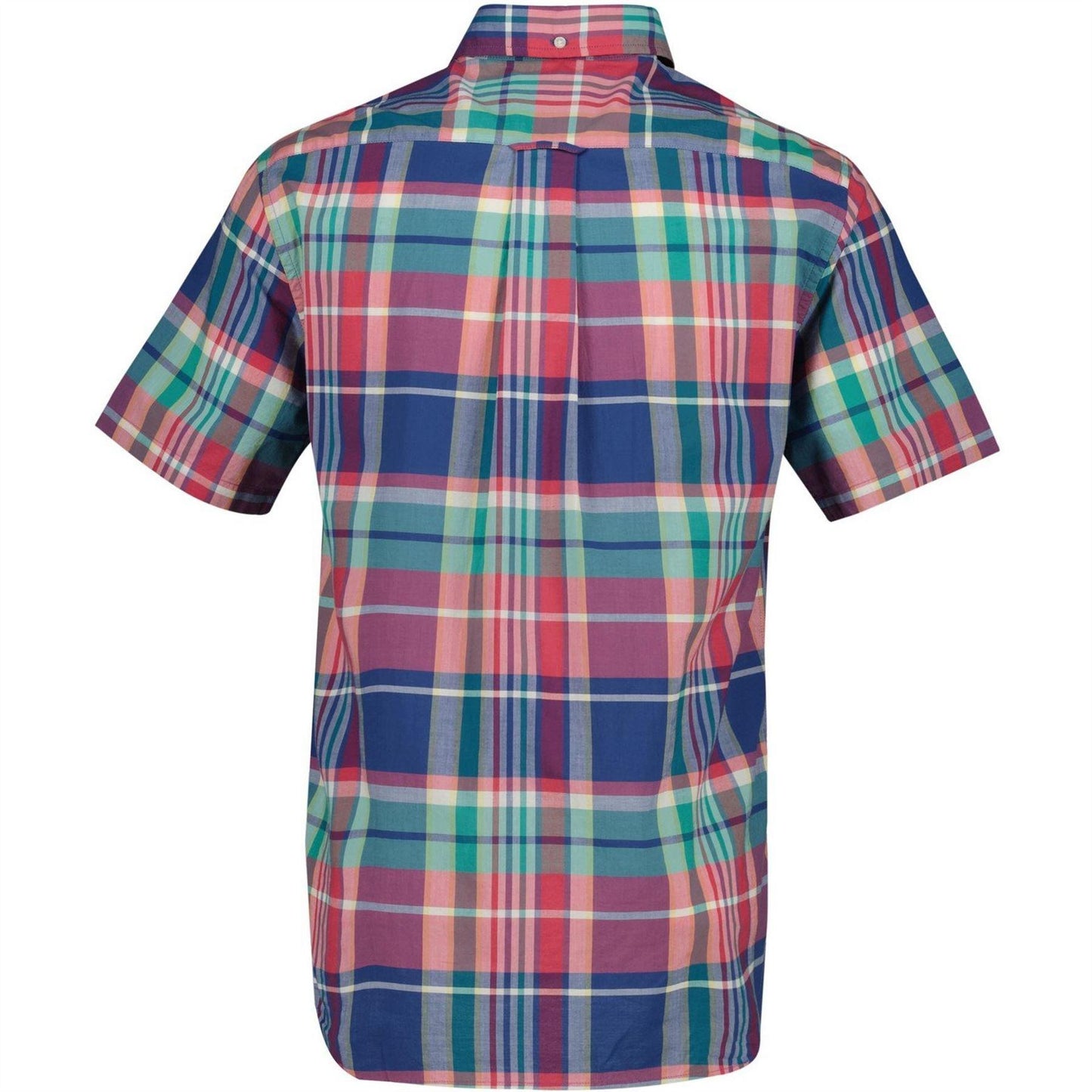 Rose Red - Back - Gant Mens Patterned Short-Sleeved Shirt