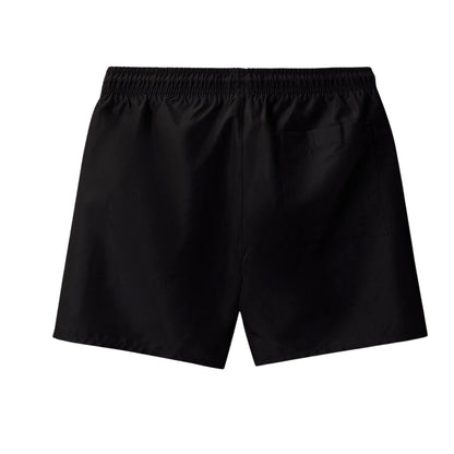 Black - Back - Calvin Klein Boys Monogram Slim Swim Shorts