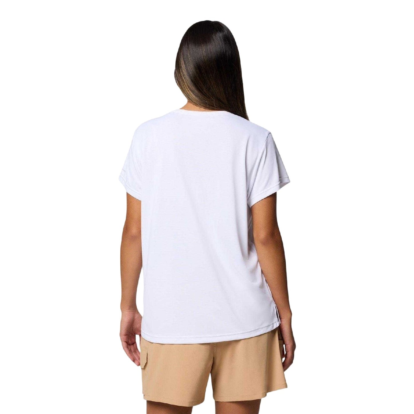 White - Back - Columbia Womens-Ladies Logo T-Shirt