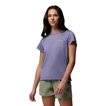 Light Purple - Front - Columbia Womens-Ladies Logo T-Shirt