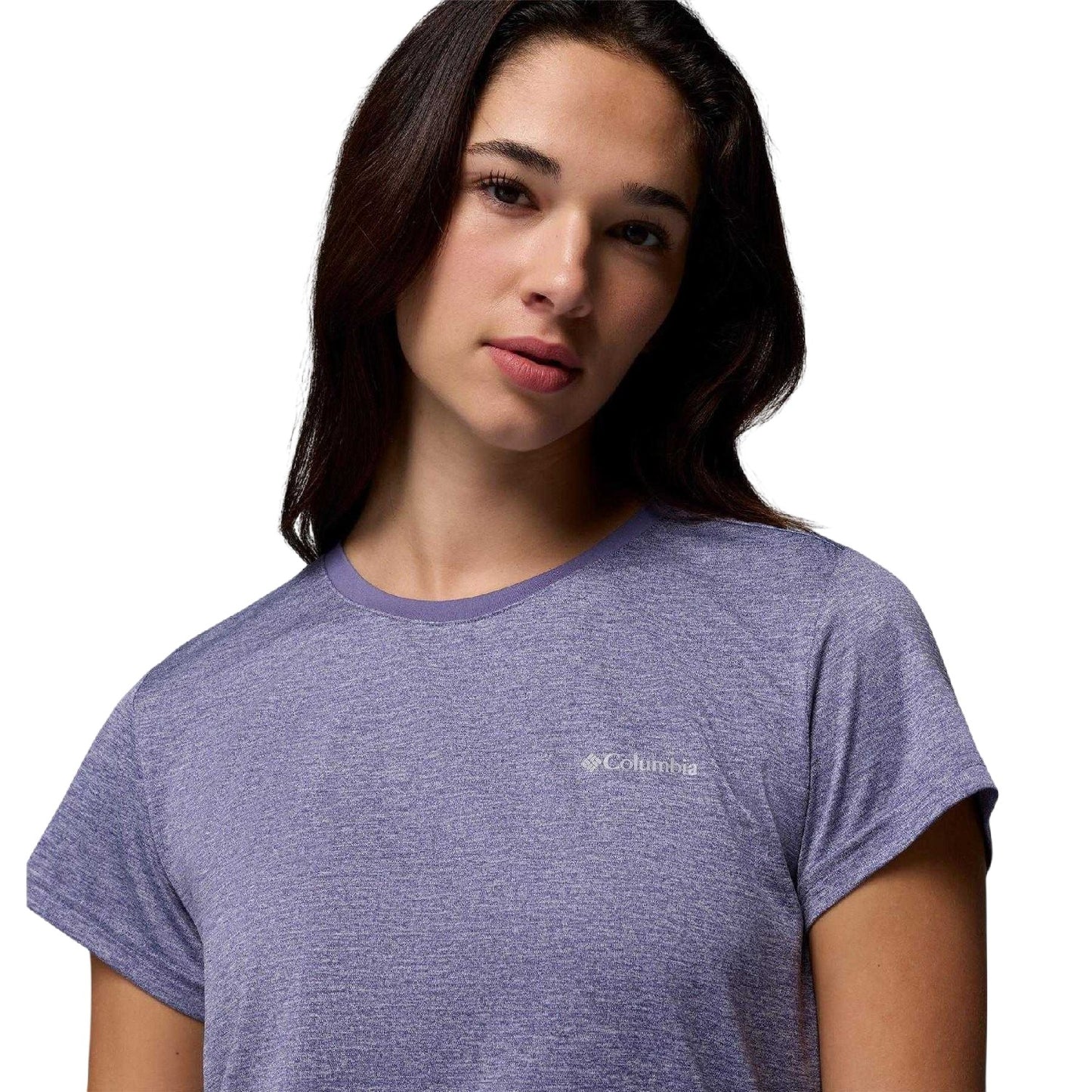 Light Purple - Side - Columbia Womens-Ladies Logo T-Shirt