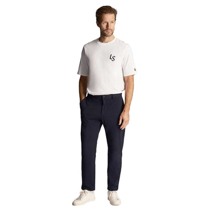 White - Lifestyle - Lyle & Scott Mens LS Logo T-Shirt