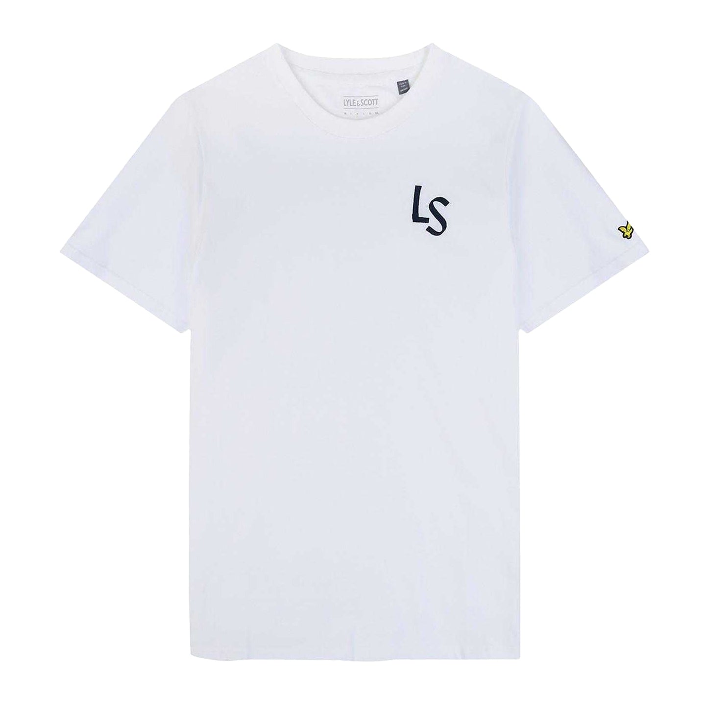 White - Front - Lyle & Scott Mens LS Logo T-Shirt