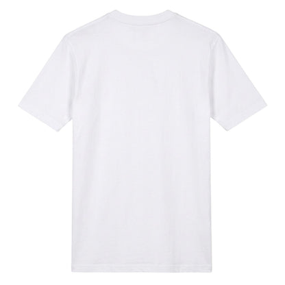 White - Back - Plain Lazy Mens Gym People Scare Me Printed T-Shirt