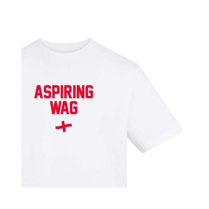 White - Side - AWD Womens-Ladies Wag Flag T-Shirt