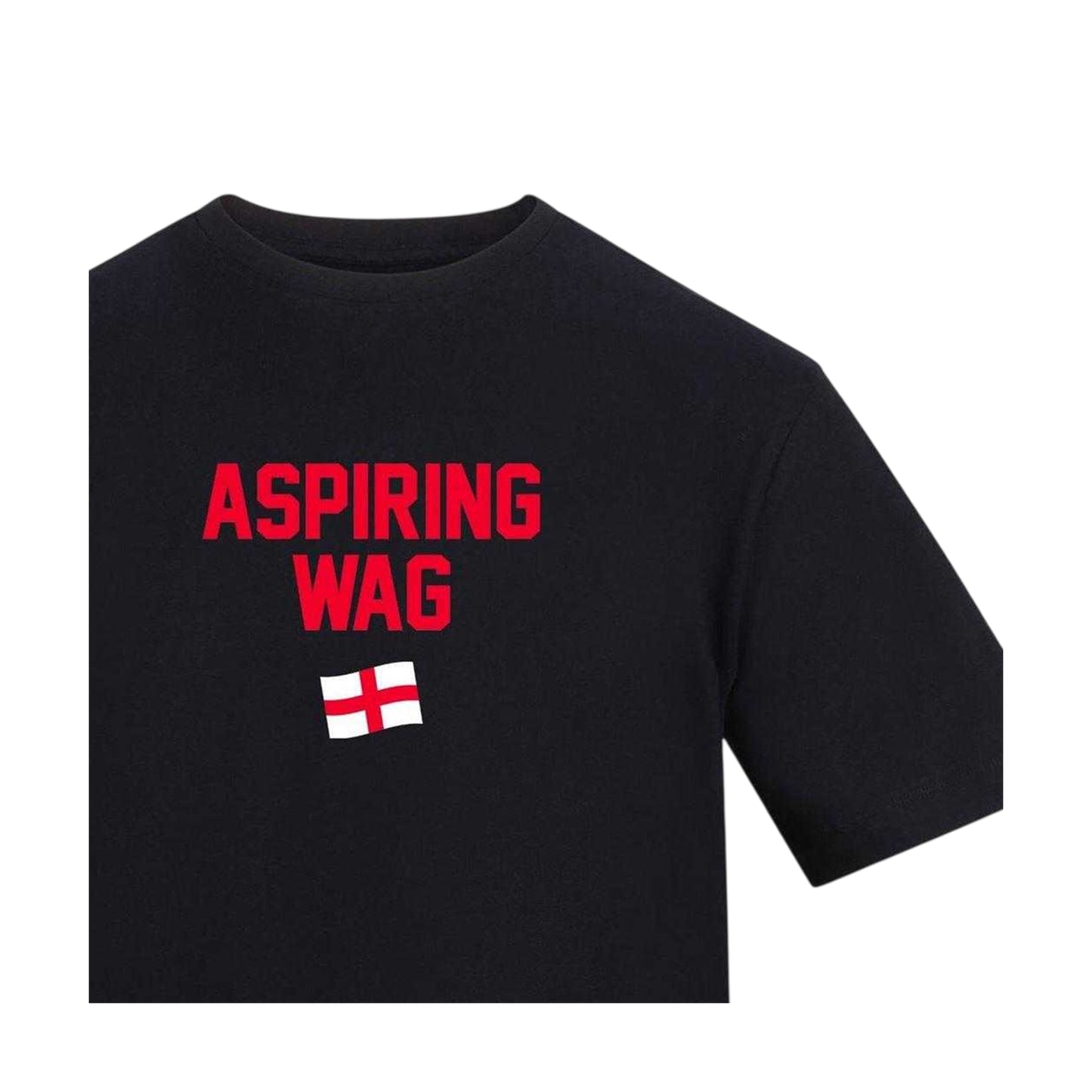 Black - Side - AWD Womens-Ladies Wag Flag T-Shirt