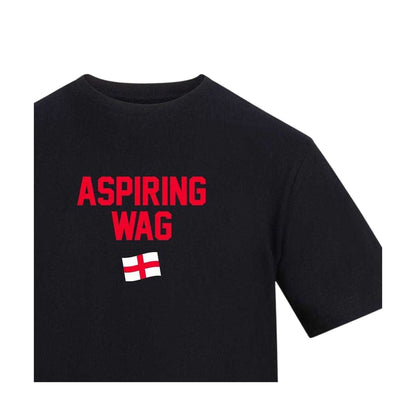 Black - Side - AWD Womens-Ladies Wag Flag T-Shirt