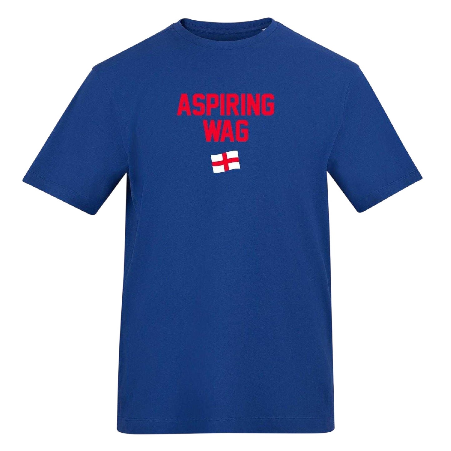 Blue - Front - AWD Womens-Ladies Wag Flag T-Shirt