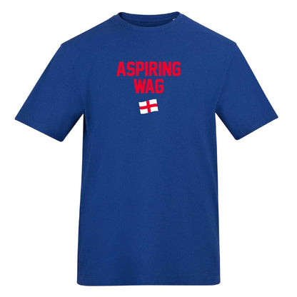 Blue - Front - AWD Womens-Ladies Wag Flag T-Shirt