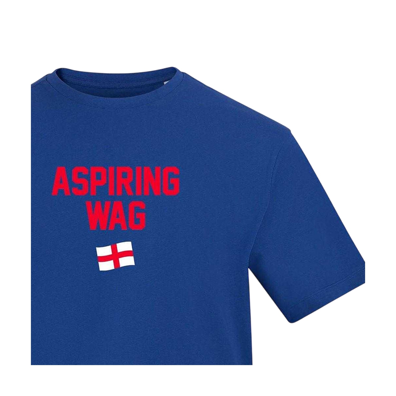 Blue - Side - AWD Womens-Ladies Wag Flag T-Shirt