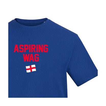 Blue - Side - AWD Womens-Ladies Wag Flag T-Shirt