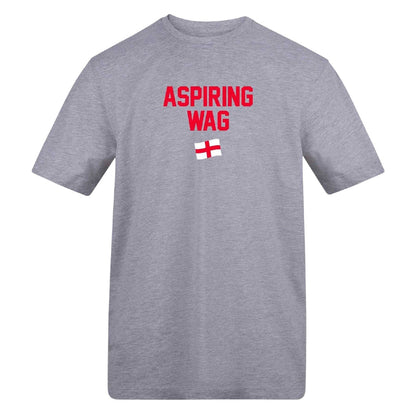 Grey - Front - AWD Womens-Ladies Wag Flag T-Shirt
