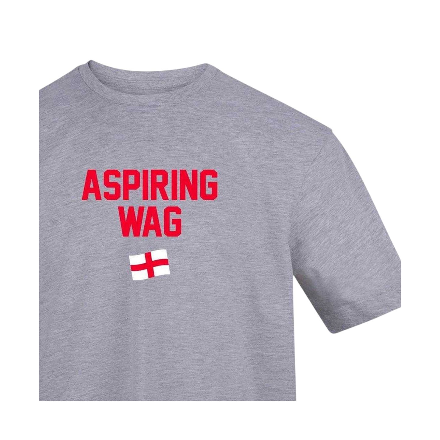 Grey - Side - AWD Womens-Ladies Wag Flag T-Shirt