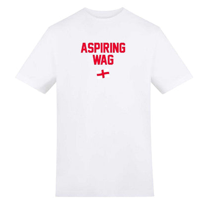 White - Front - AWD Womens-Ladies Wag Flag T-Shirt