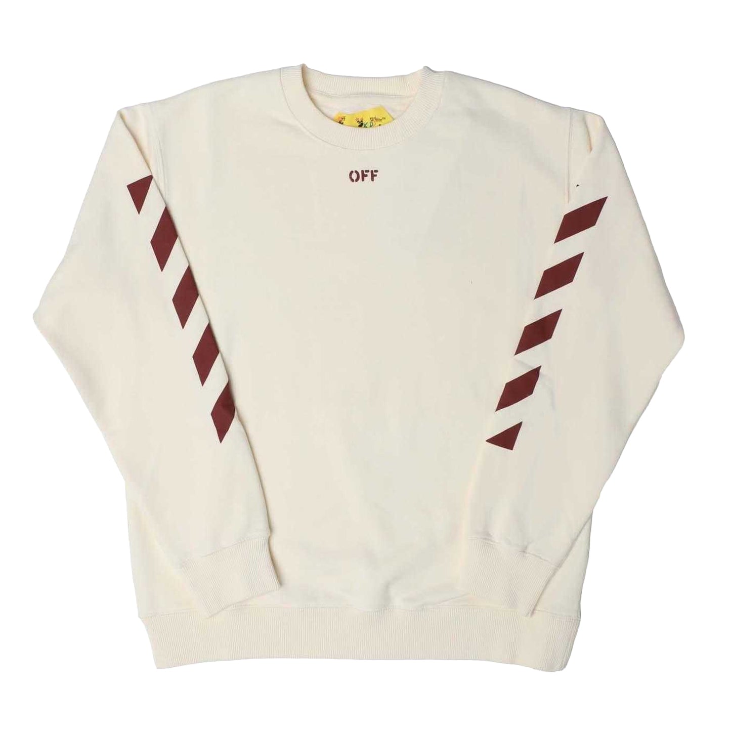 Off White - Front - Off White Childrens-Kids Crew Neck Sweatshirt