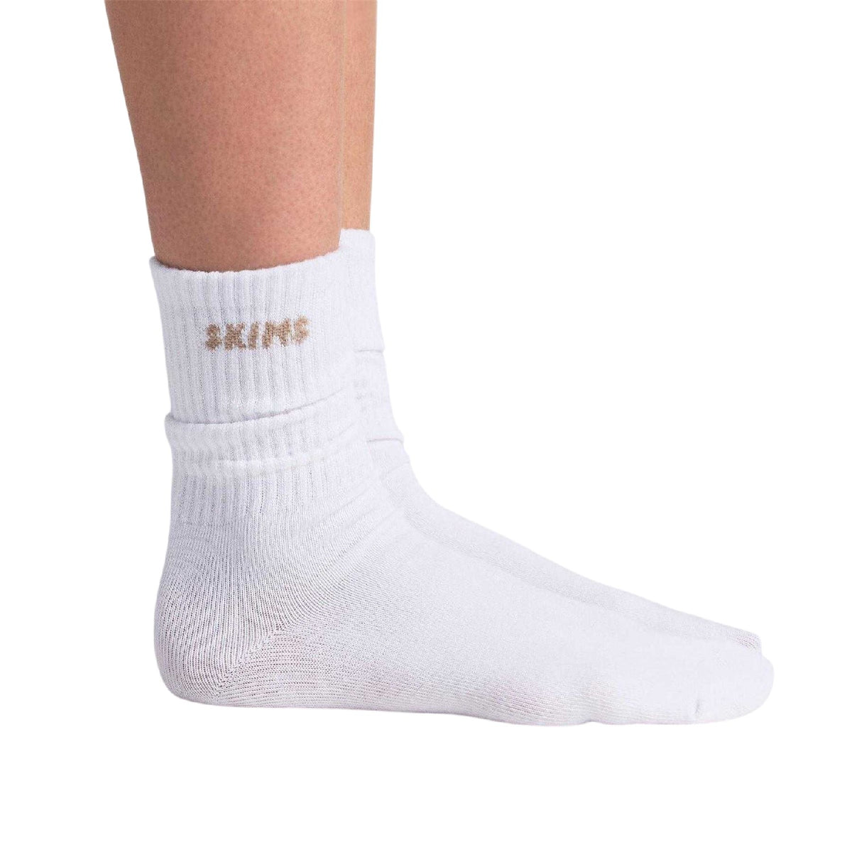 Snow-Multicoloured - Back - Skims Womens-Ladies Logo Trainer Socks (Pack of 3)