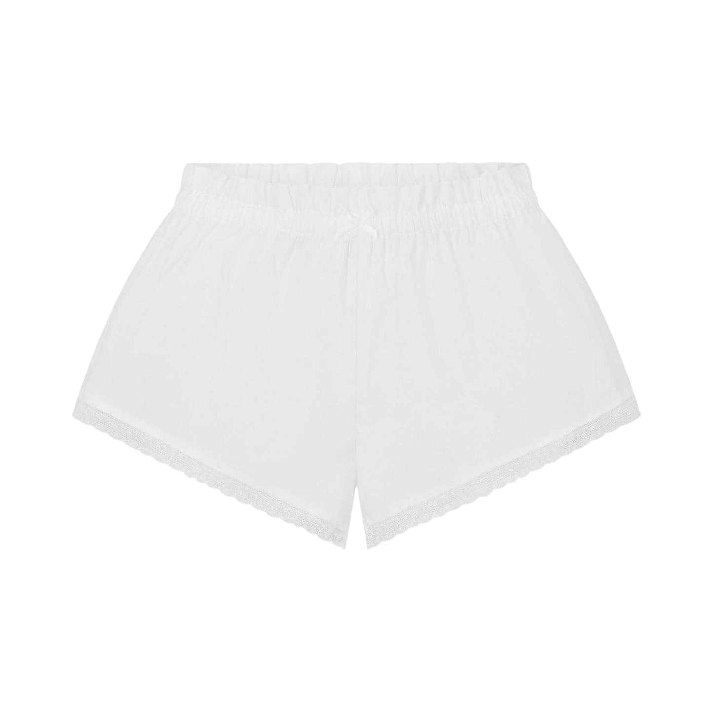 Snow - Front - Skims Womens-Ladies Woven Lace Trim Shorts