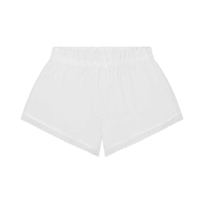 Snow - Front - Skims Womens-Ladies Woven Lace Trim Shorts