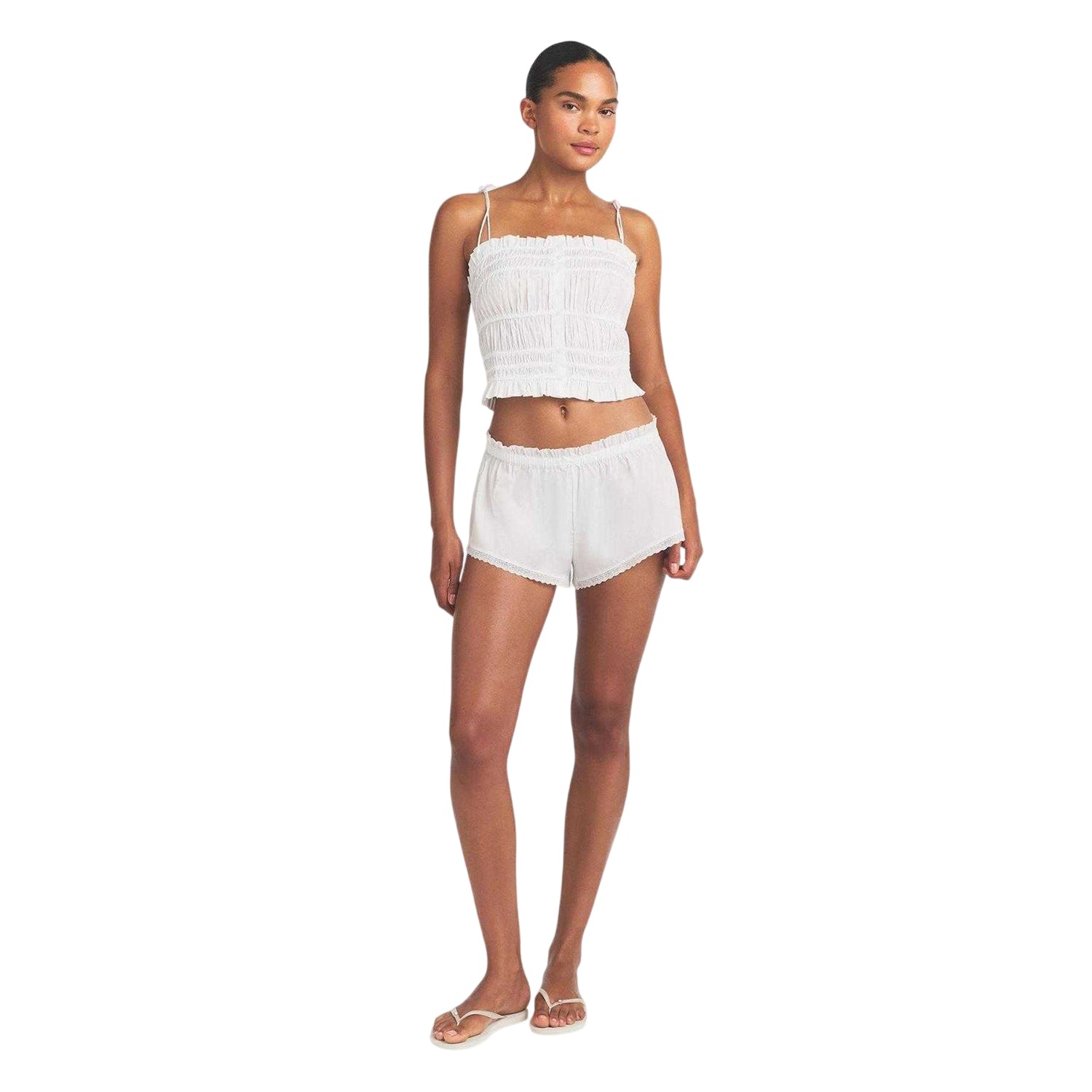 Snow - Lifestyle - Skims Womens-Ladies Woven Lace Trim Shorts
