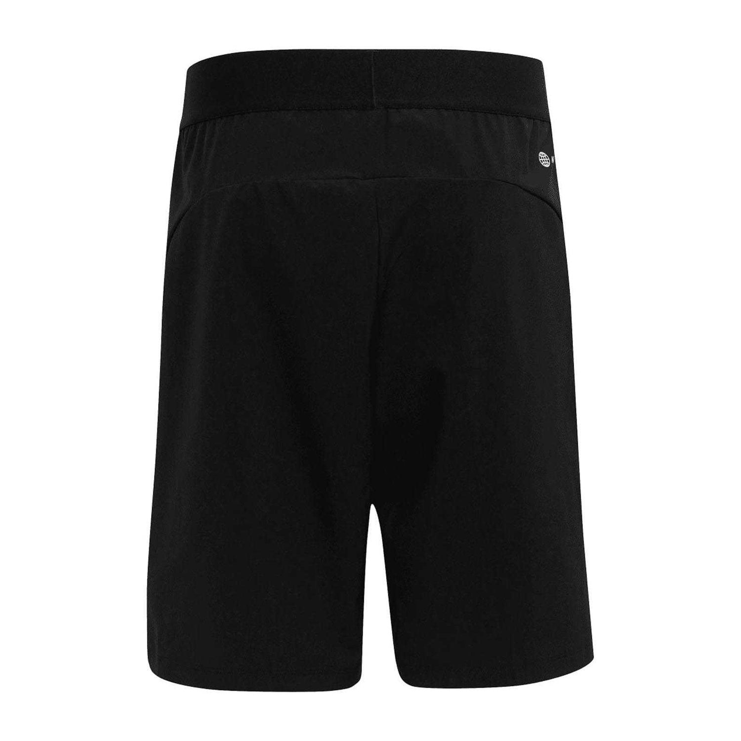 Black - Back - Adidas Childrens-Kids Train Aeroready Icons Woven Shorts